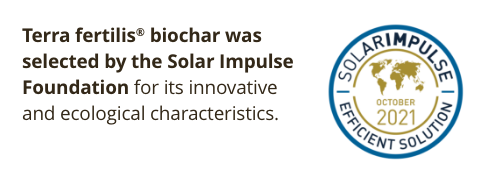 Biochar sélectionné par Solar Impulse